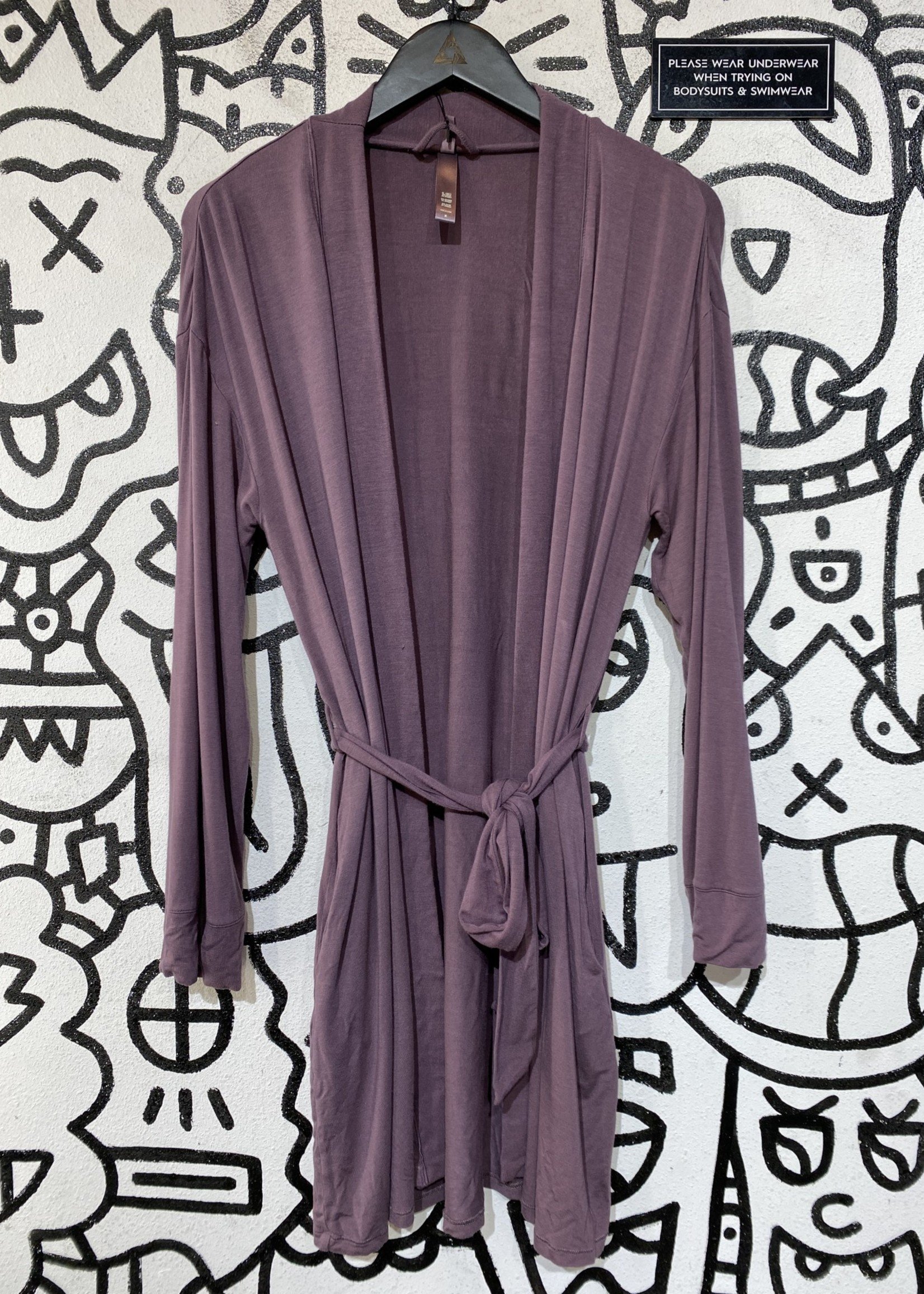 Skims Purple Robe with Tie L - ALT REBEL