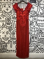 Forever Yours Red Sequin Embellished Dress S