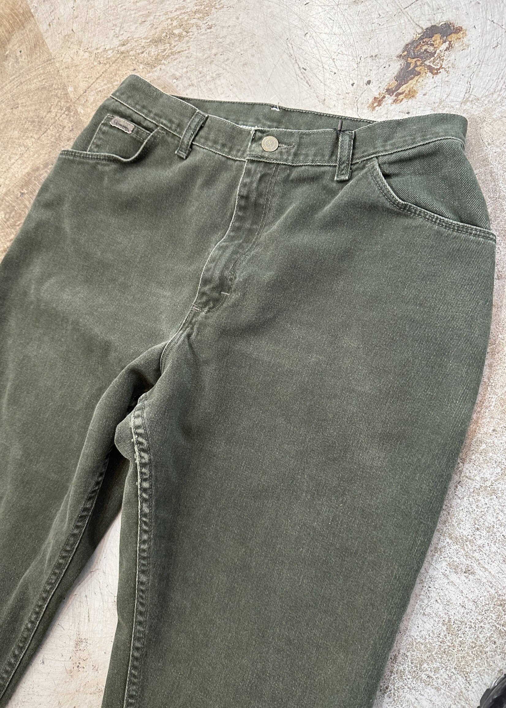 Wrangler Vintage Green Jeans FEM 31"