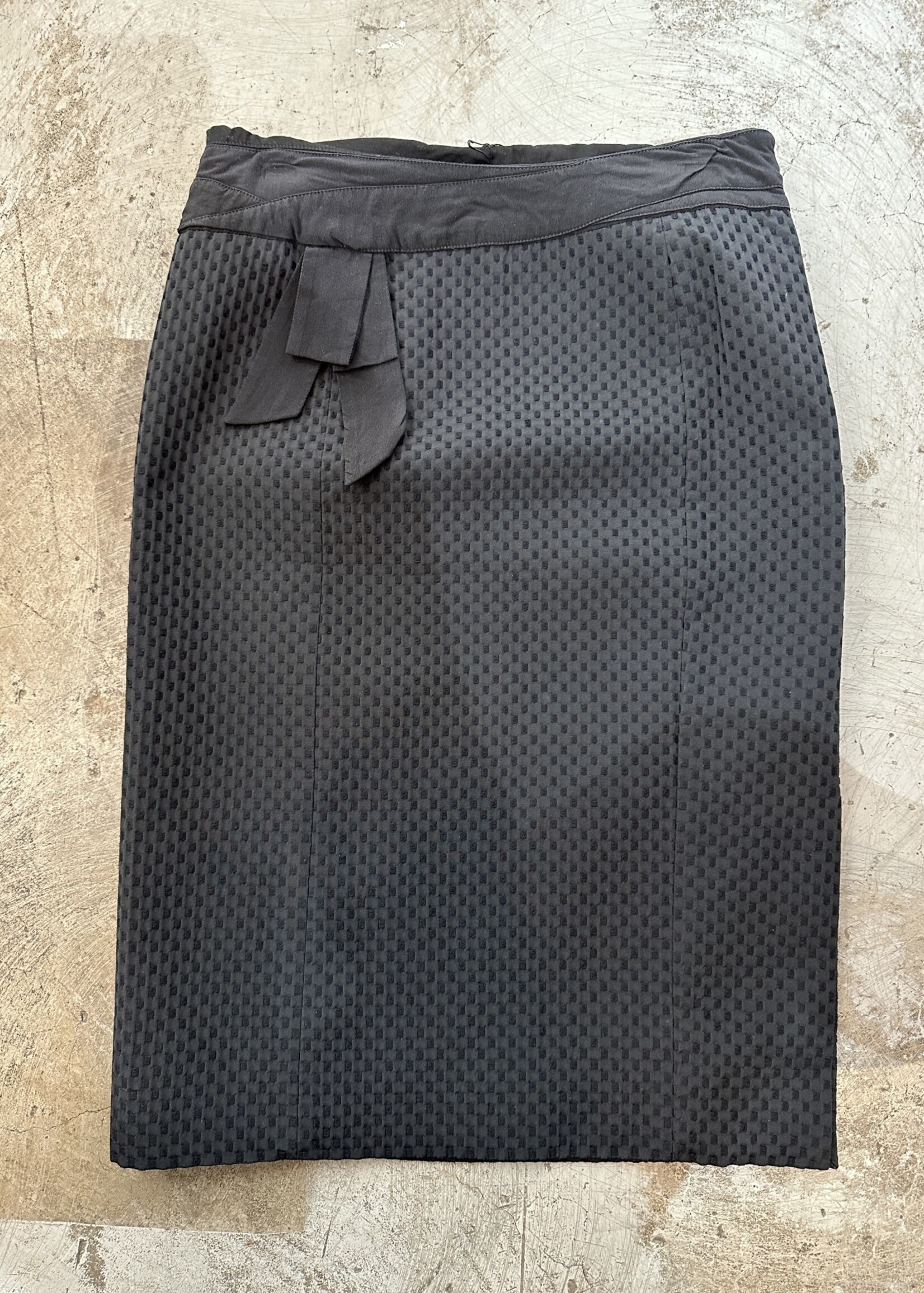 Moschino Textured Black Skirt 28"