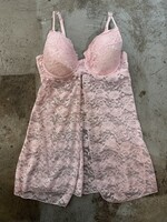 Rampage Pink Lace Nightie Tagged XL Fits L
