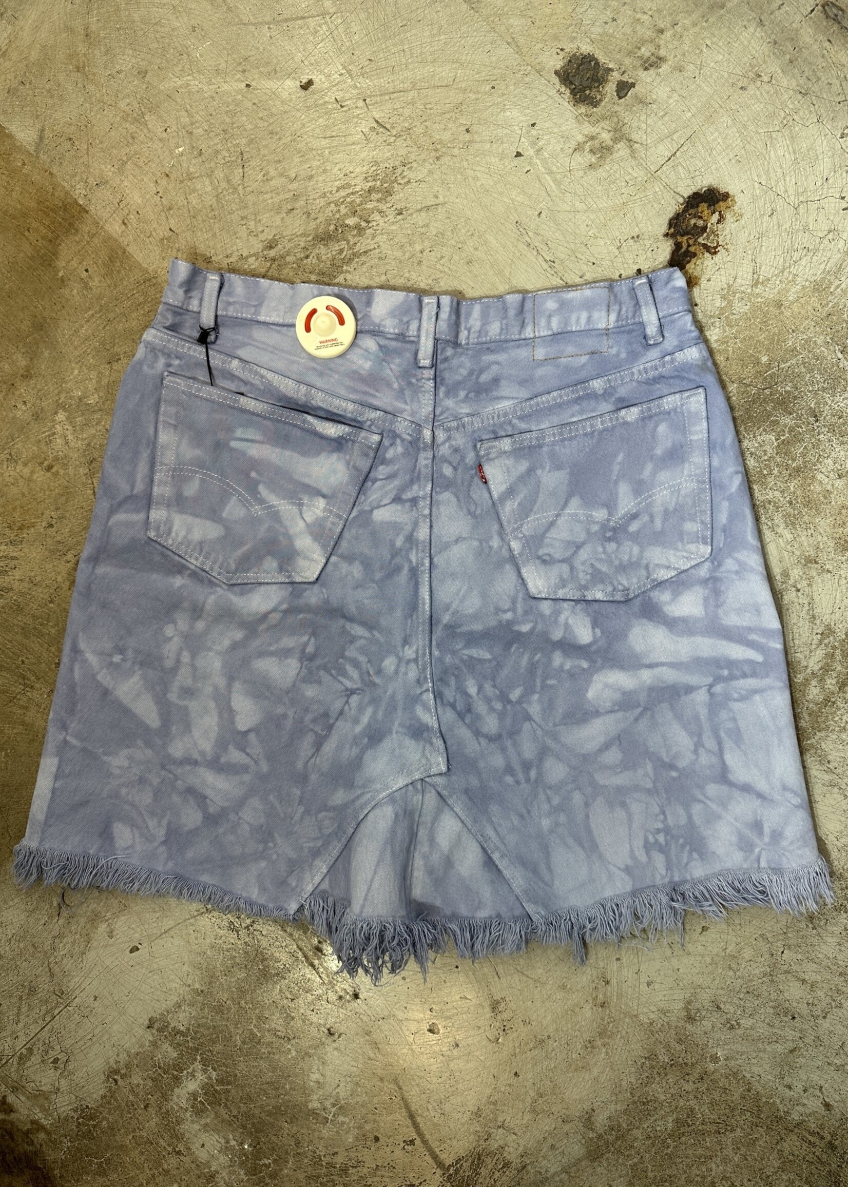 Levi's Hand Painted Dyed Denim Skirt 34 L