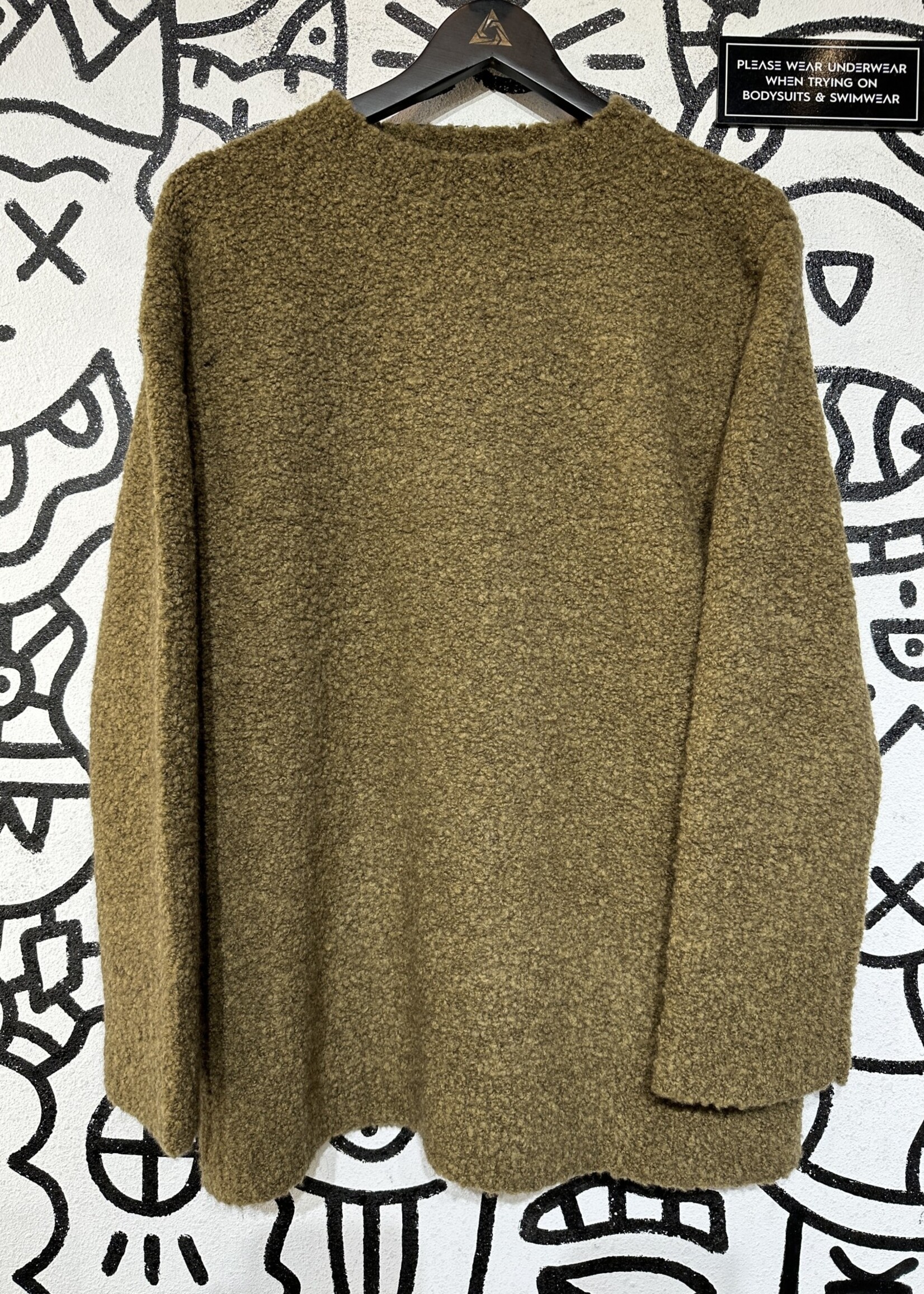 Studio Nicholson Green Textured Sweater M
