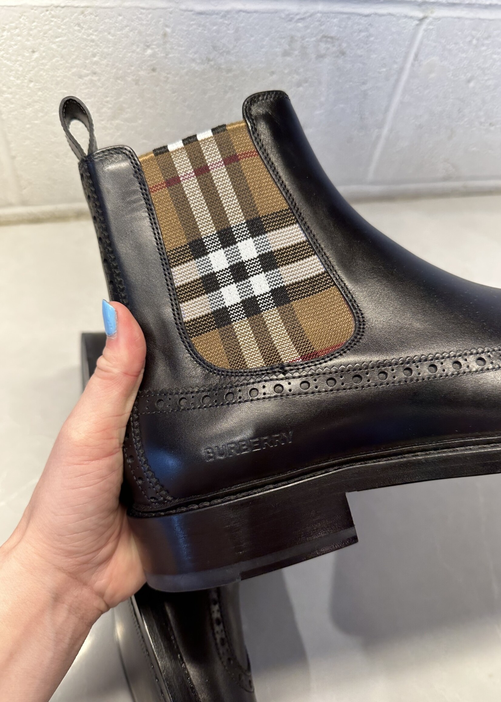 Burberry 'Tanner' Black Chelsea Boots (Retail: $900)