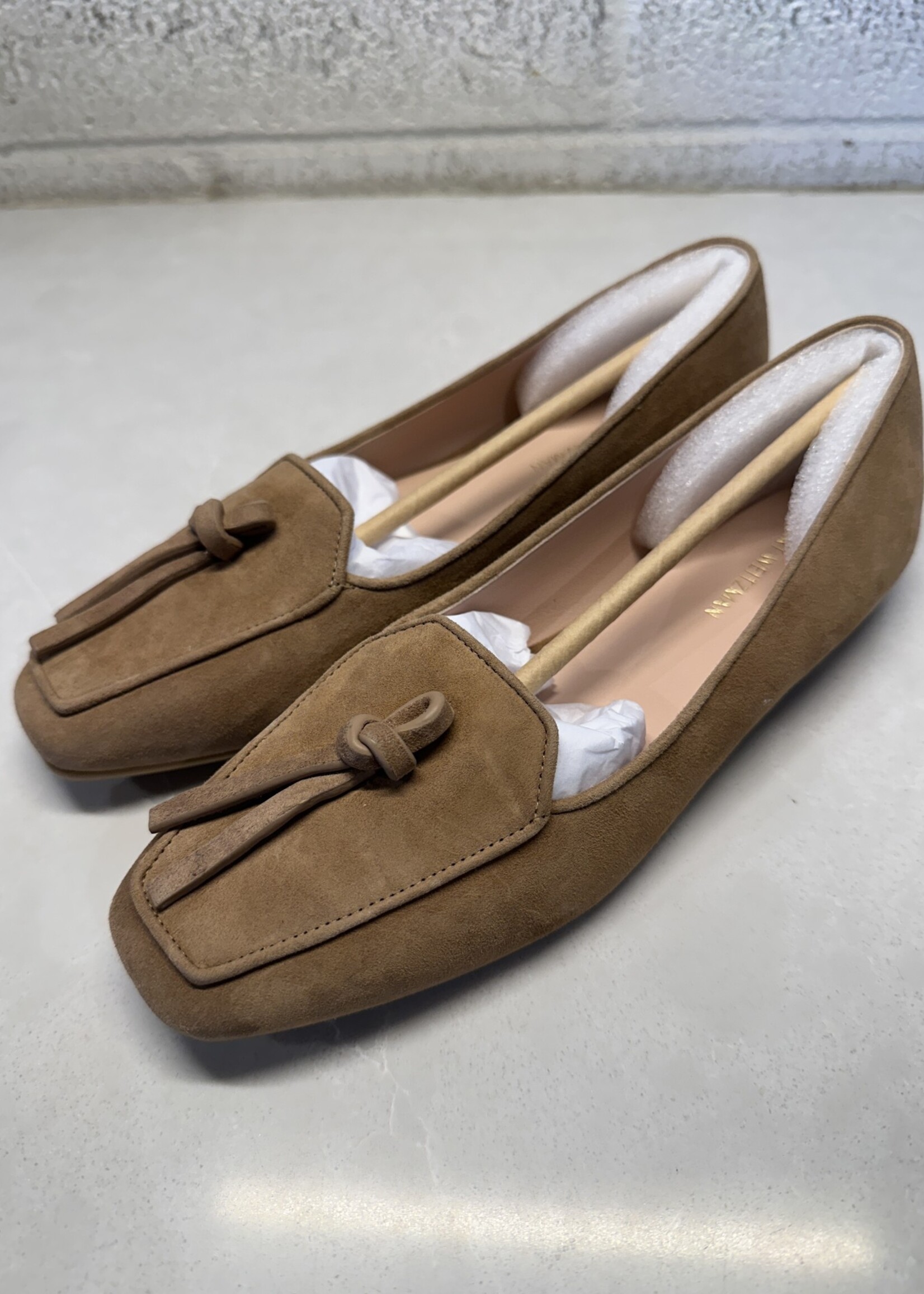 NWT Stuart Weitzman Brown Suede Loafers 5