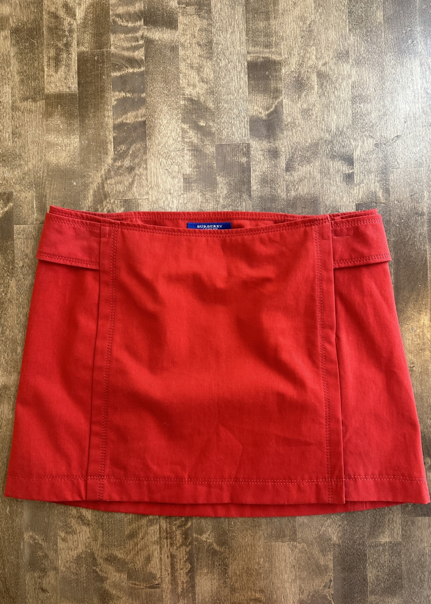 Burberry Red Mini Skirt 28 S
