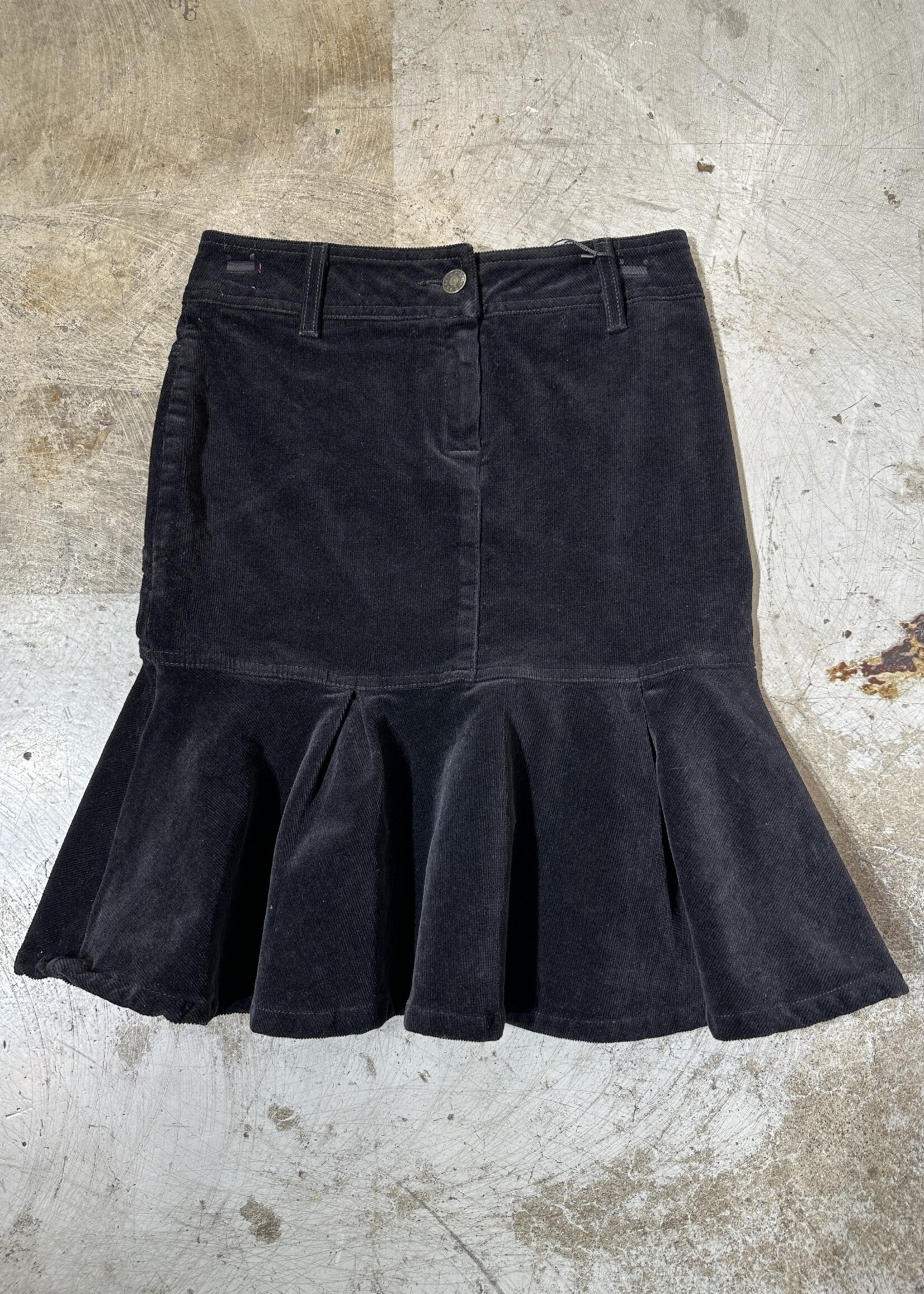 Cielo Black Cord Skirt 25"