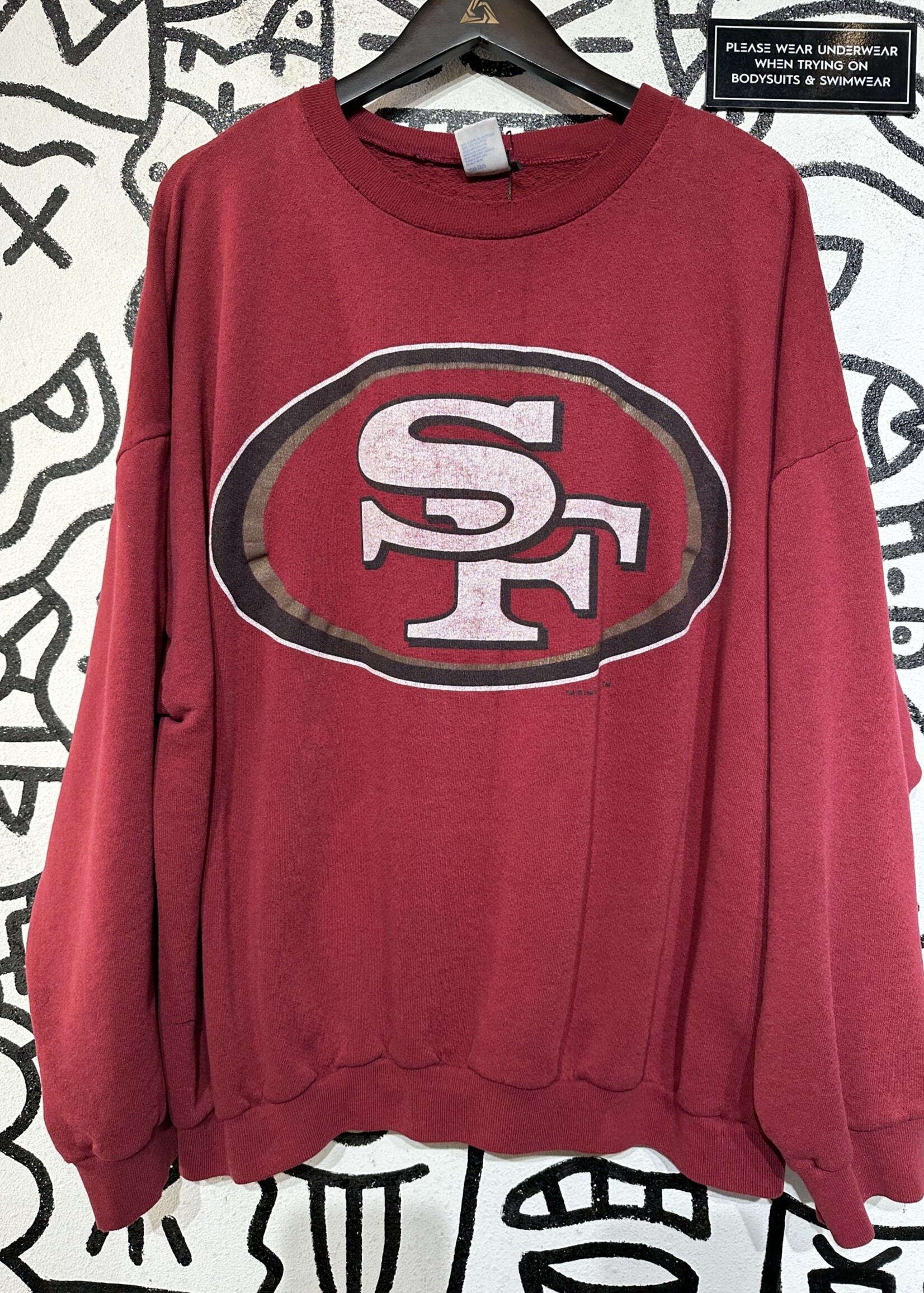 Vintage SF 49ers Red Crew Neck 3XL - ALT REBEL