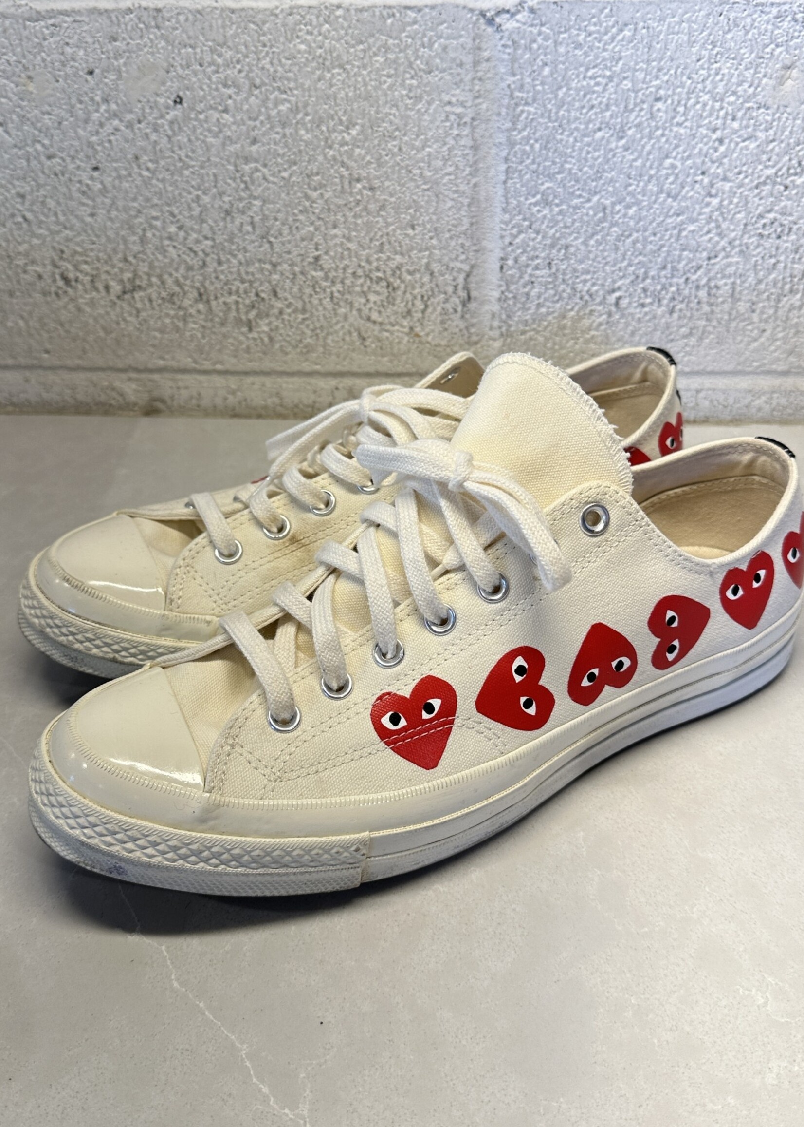 Converse x CDG Play White Low Tops 12
