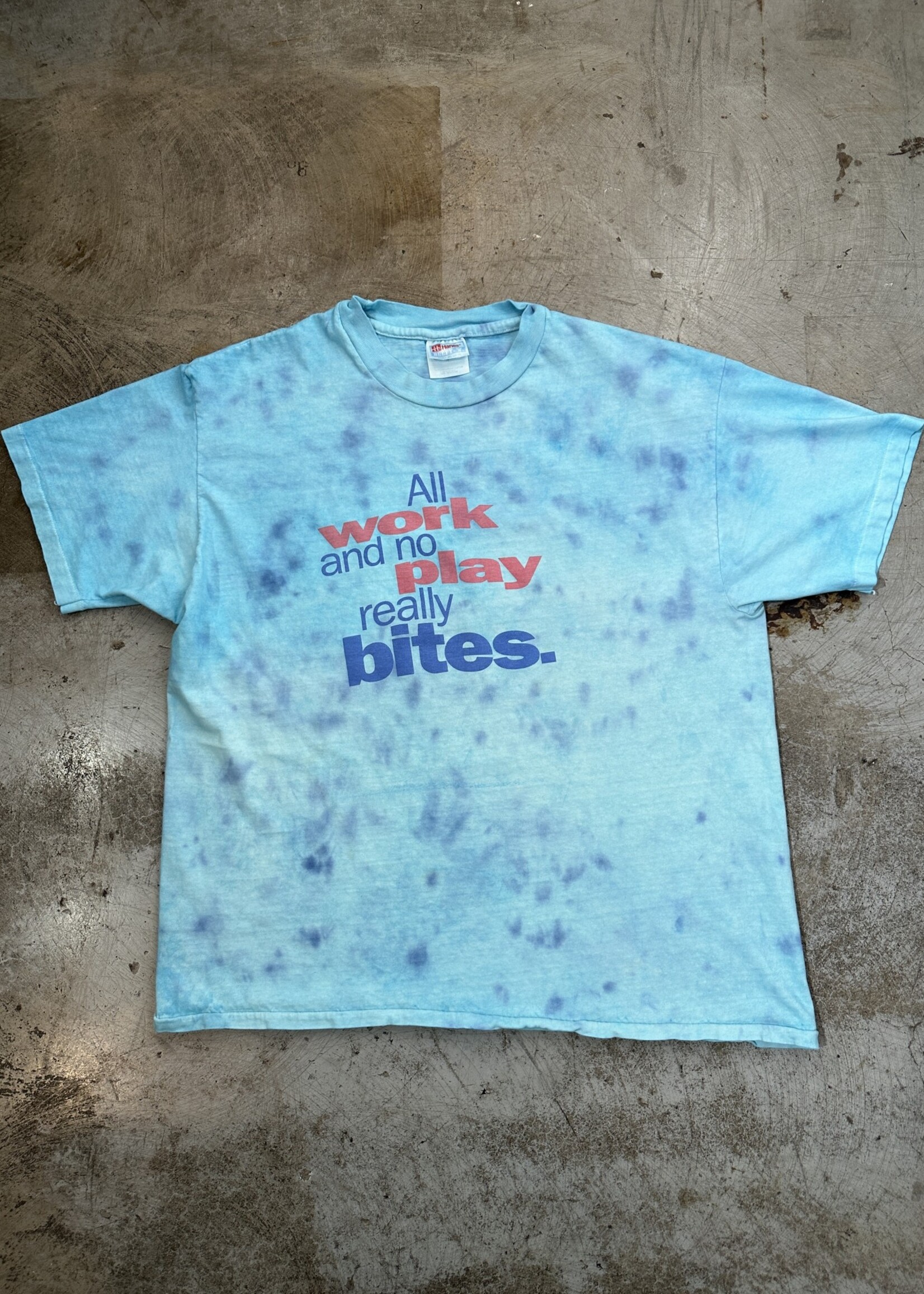 All Work No Play Vintage Dyed Tee XL