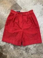 Abercrombie Vintage Red Corduroy Shorts 25 XS
