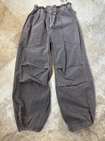 NWT UO Black Brown Washed Parachute Pants S 26