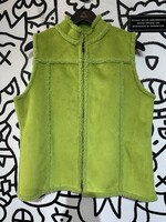 Liz Claiborne Vintage Green Fleece Vest M
