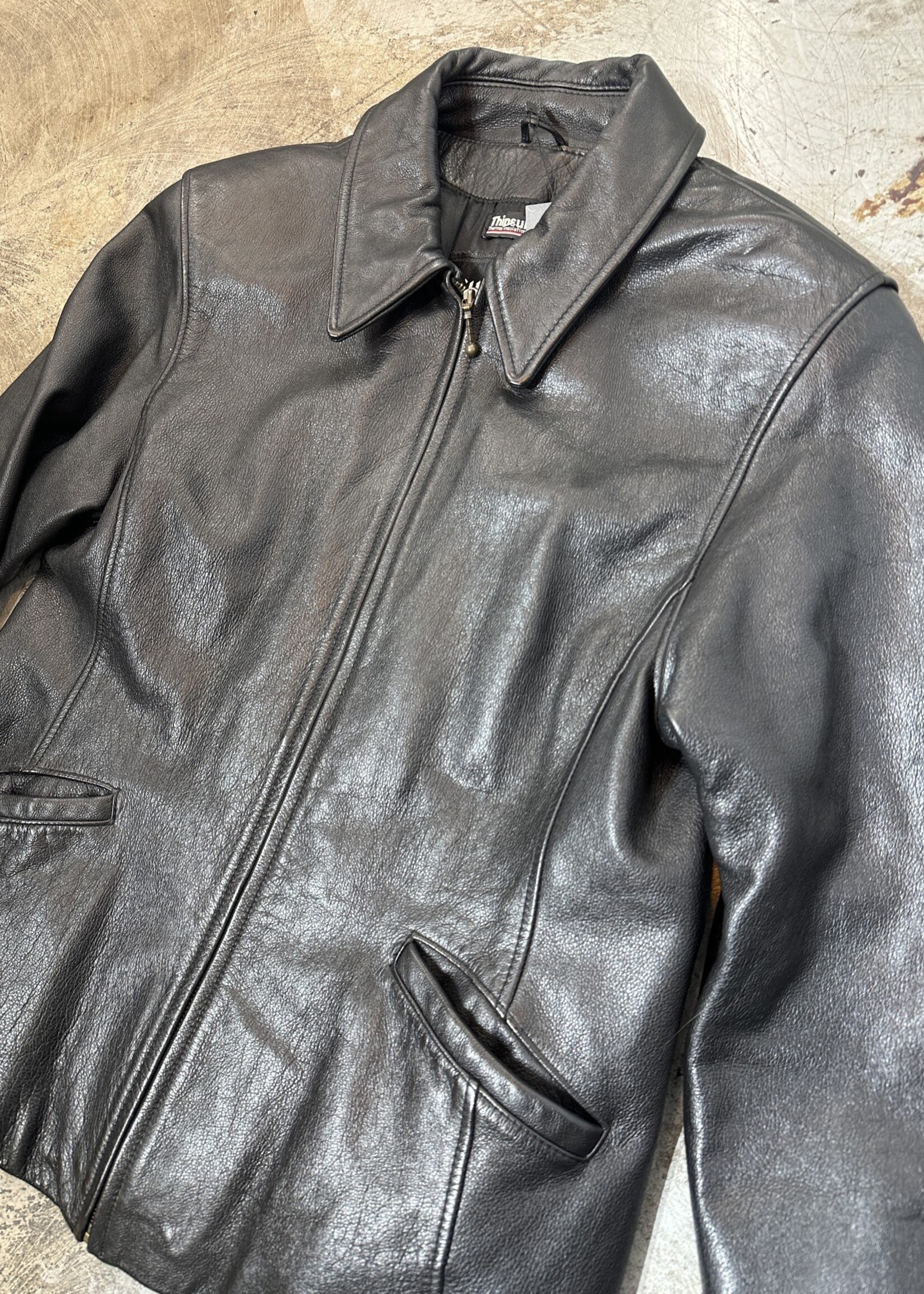 Wilsons Leather Zip Jacket As Is FEM XL