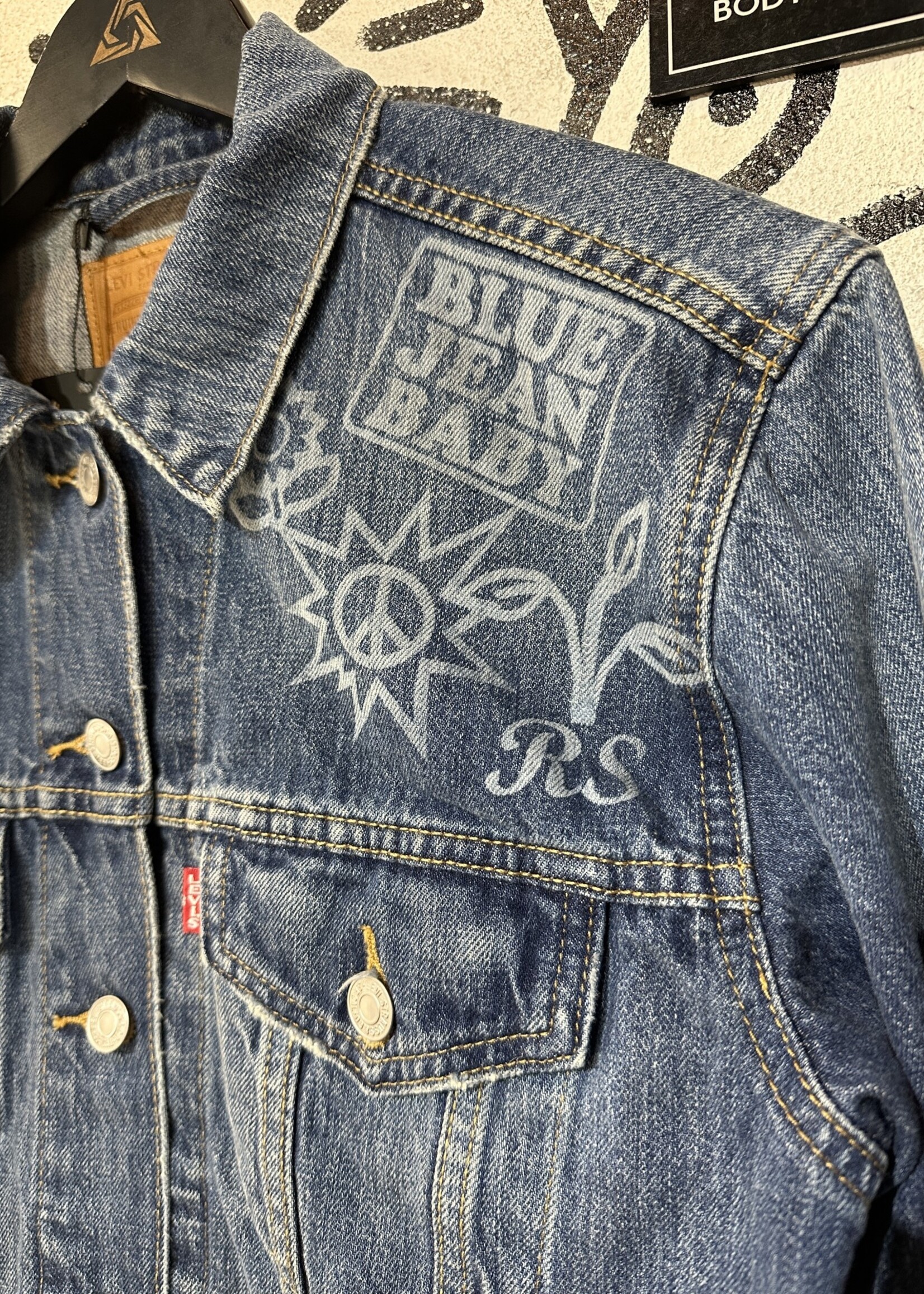 Levi's Blue Jean Baby Oversized Denim Jacket Fem S