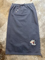 Disney Y2K Mickey Embroidered Grey Maxi Skirt 30"-36"