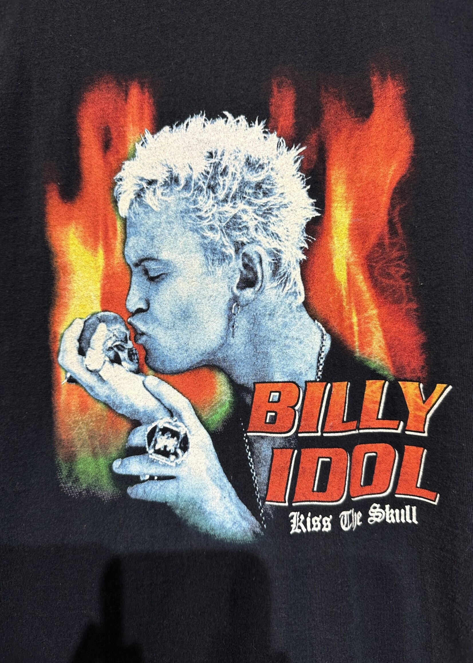 Billy Idol Kiss the Skull Black LS M