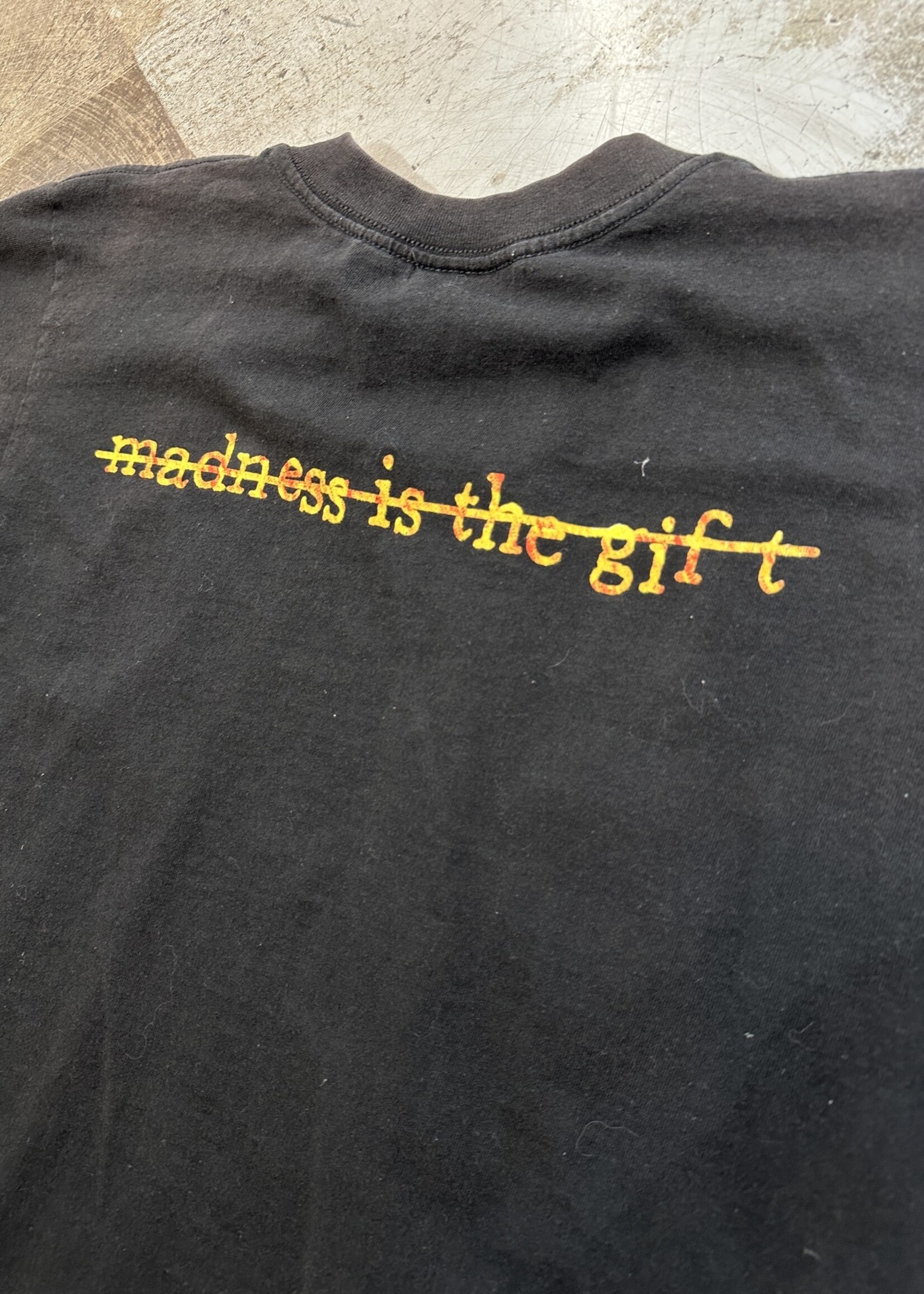 Disturbed Madness is the Gift Vintage Black Tee L