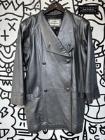 Leather Renditions Vintage Silver Trench Fits Fem M