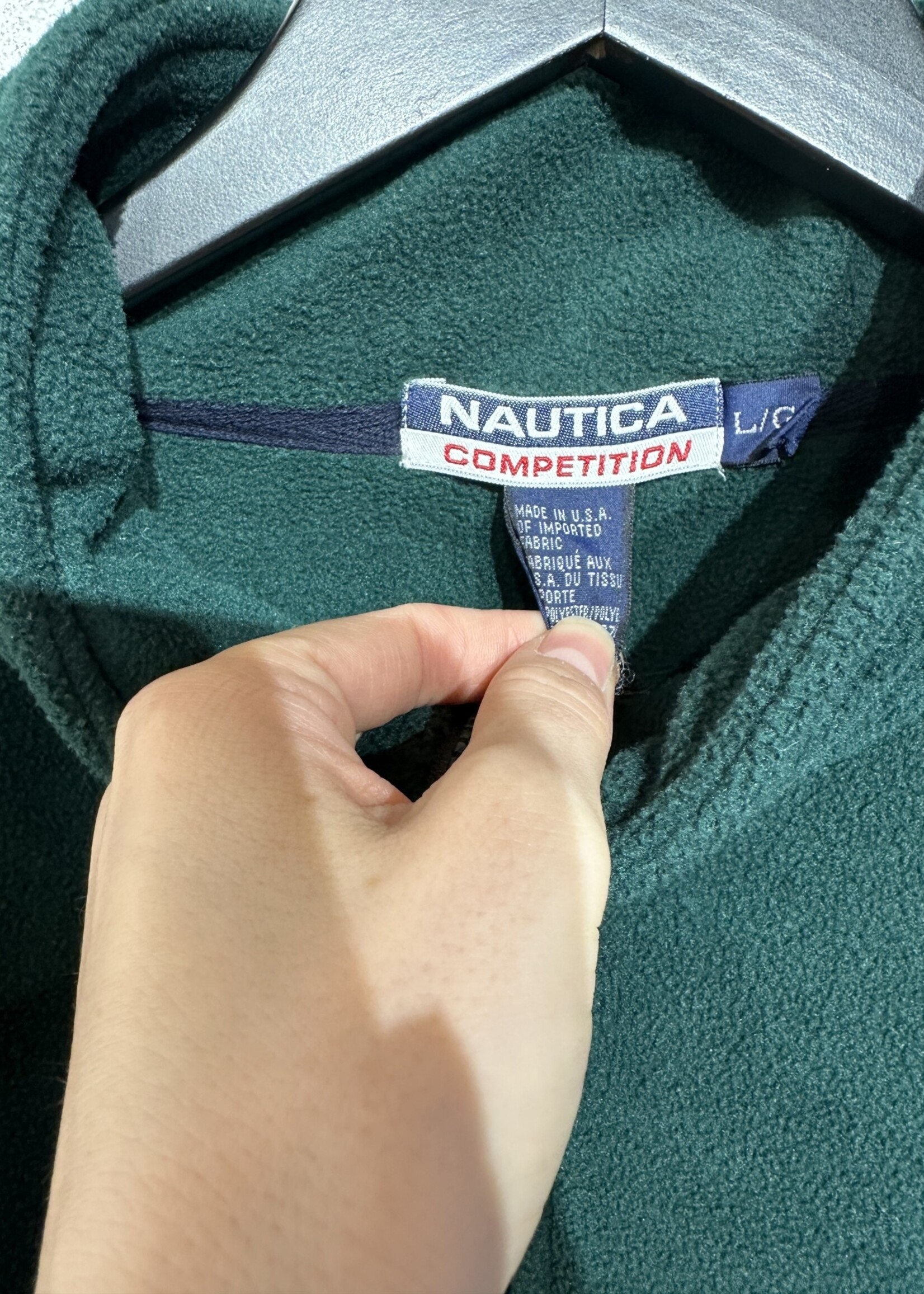 Nautica Vintage Green Fleece MASC L