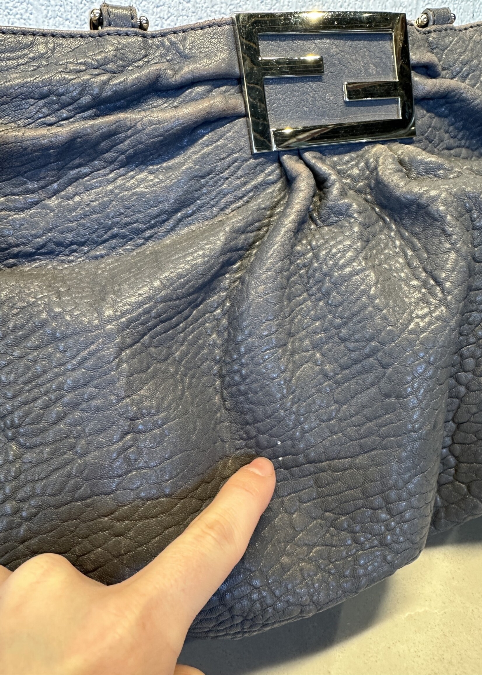 Fendi Mia Leather Hobo Bag