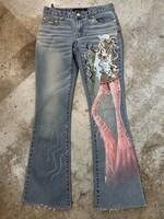 Hot Pepper Painted Y2K Jeans 27