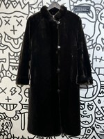 No Label Vintage Faux Fur Reversible Coat FEM M