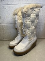 Juicy Couture Wedge White Boots AS IS 9