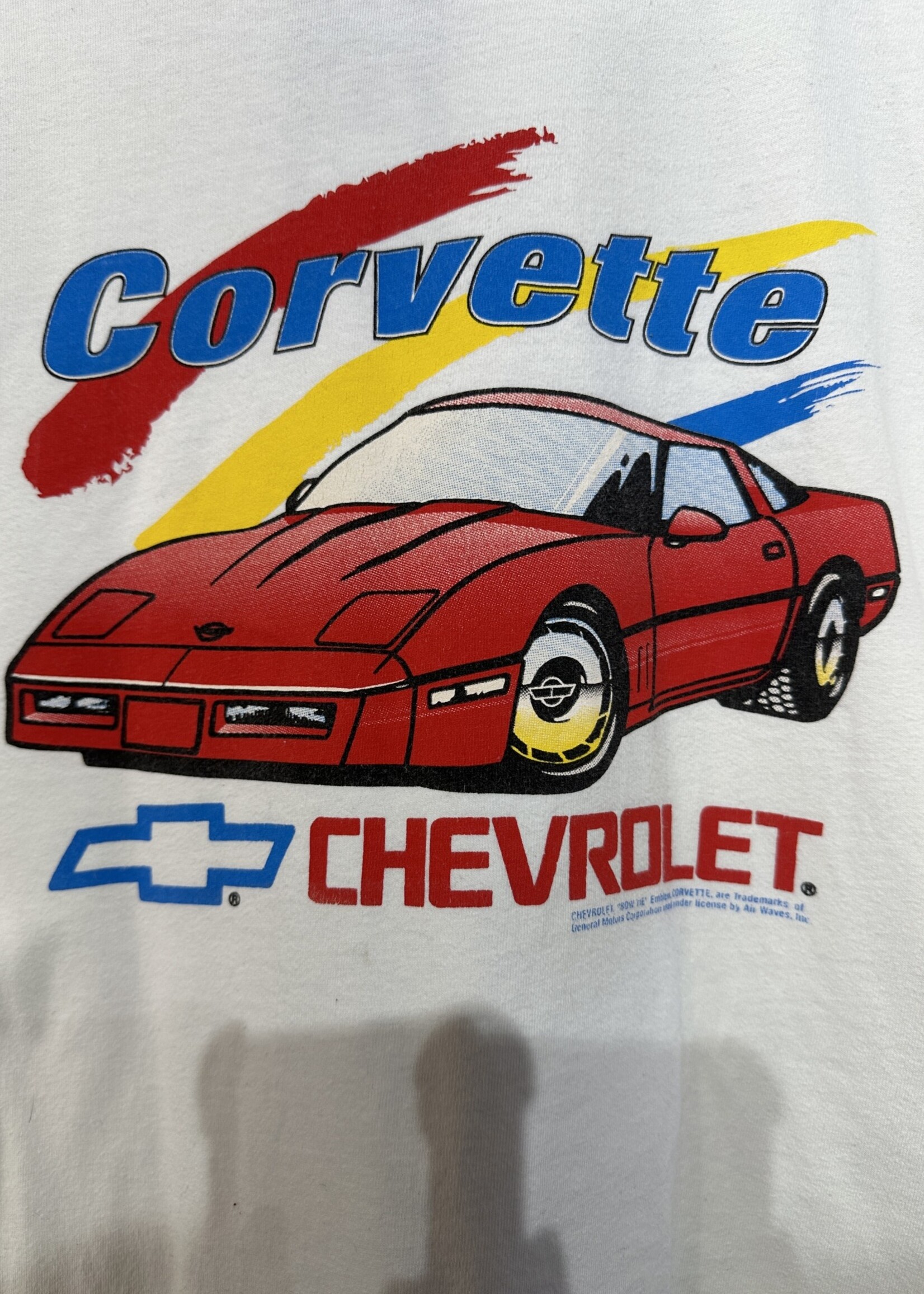 Corvette Vintage White Tee XL