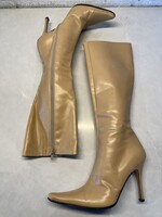 Charles David Y2K Tan Leather Boots 5.5