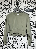 TNA 'Airy AF' Green Crop Sweater XS