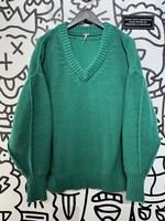 Free People Teal Oversized Sweater S