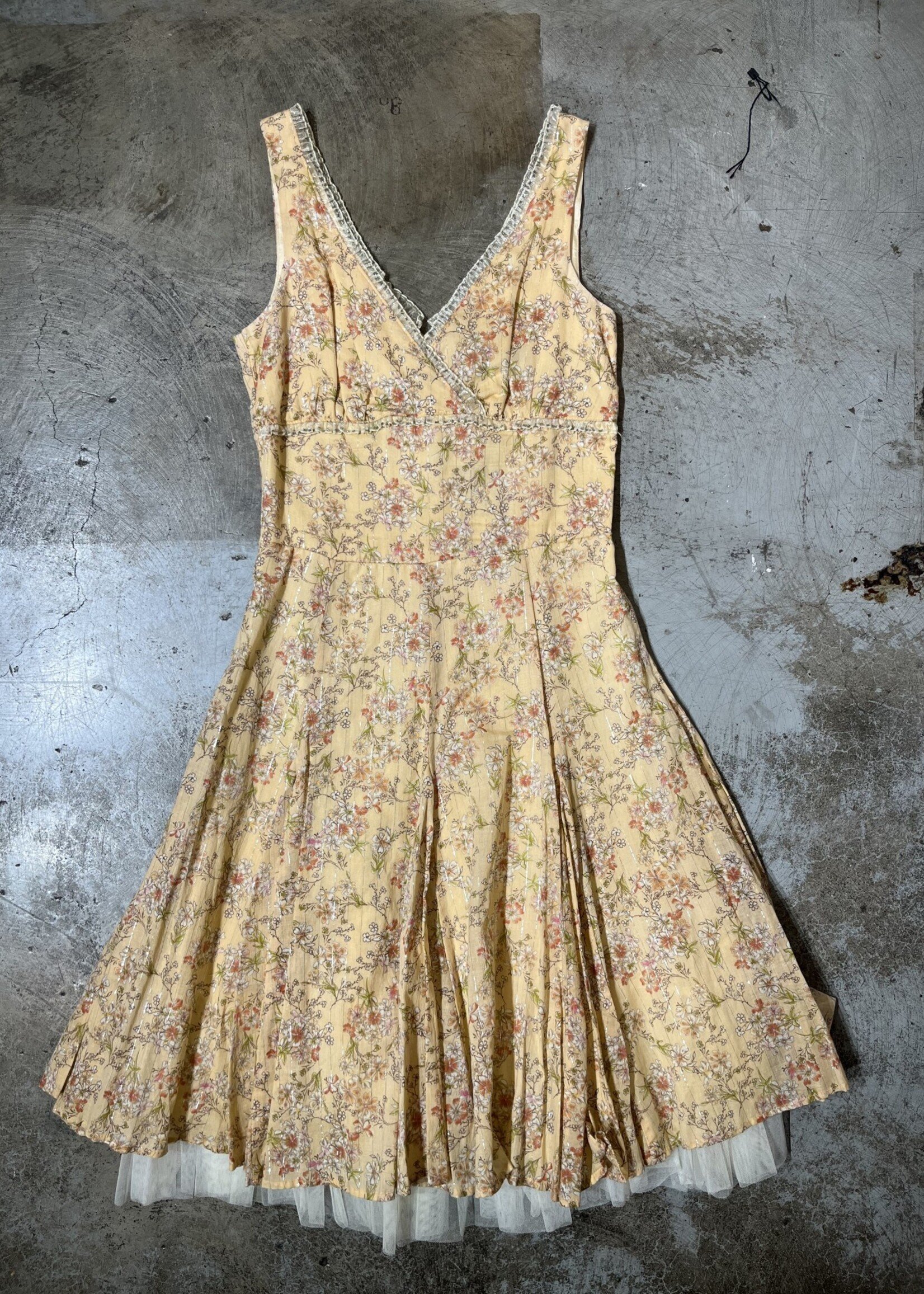 B Darlin Vintage Floral Lace Dress S