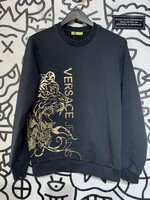 Versace Jeans Black Gold Foil Sweater S