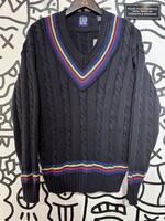 Gap Vintage V Neck Cable Knit Sweater Fem M