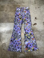 Carmin Purple Butterfly Flare Pants 26"