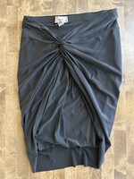 Helmut Lang Black Ruched Skirt 24-26