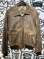 Members Only Vintage Brown Leather Jacket Masc L