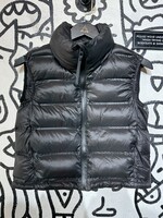 Zara Black Puffer Vest Fem S