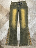 Crest Jeans Y2K Netted Flare Pants 28