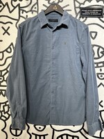 Allsaints Grey/Blue Corduroy Shirt S