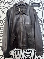 Eddie Bauer Dark Brown Leather Jacket XL