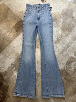 Free People Light Wash Ultra Flare Jeans 27"