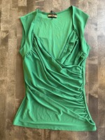 Bliss Y2K Green Ruched Top M