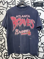 Atlanta Braves Sun Faded Vintage Tee L