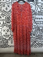 Free People Red Floral Dress XL
