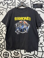 Ramones Cartoon Black Tee L