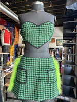 Finesse Green Houndstooth SET M