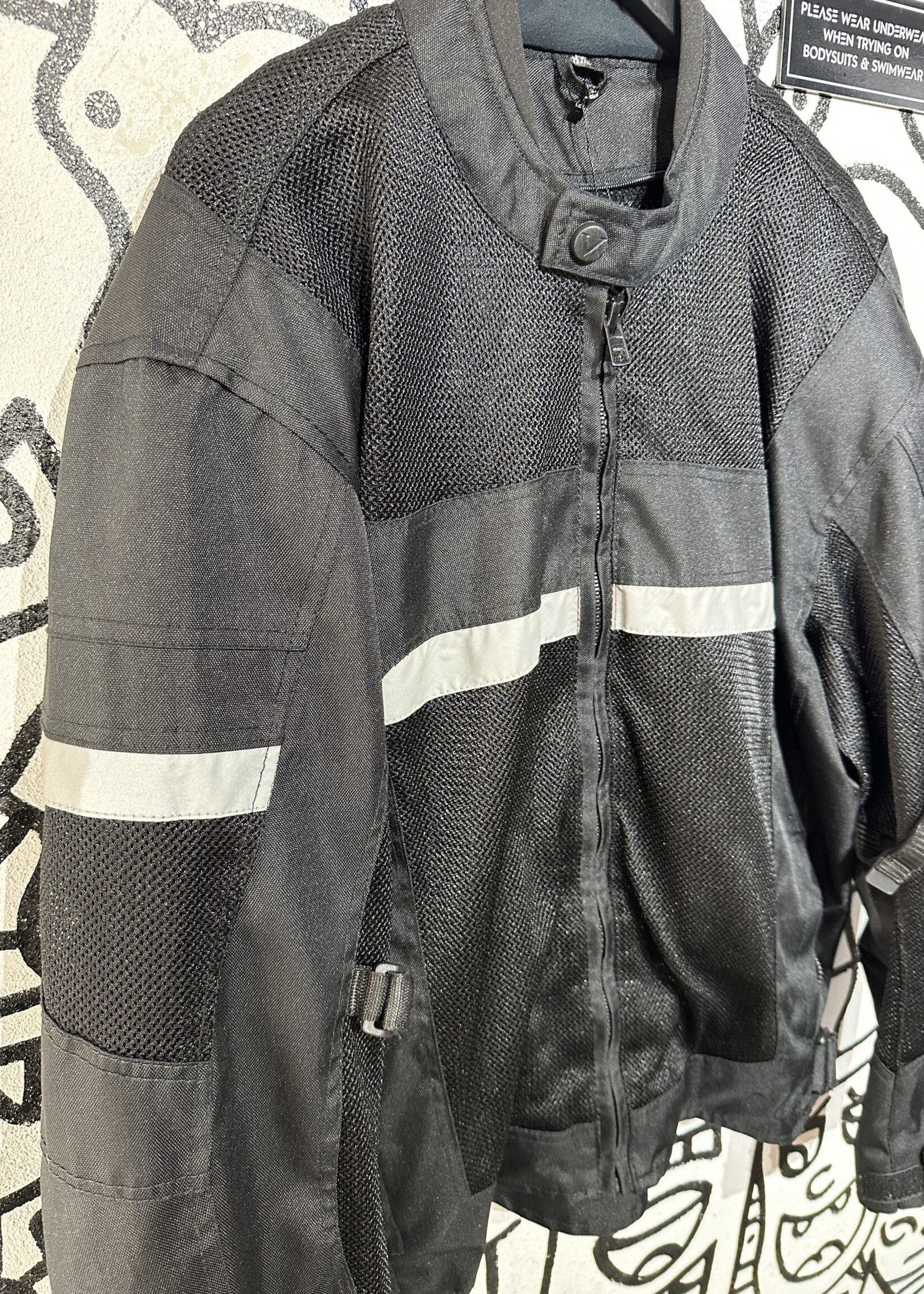 No Label Mesh Moto Jacket Masc XXL