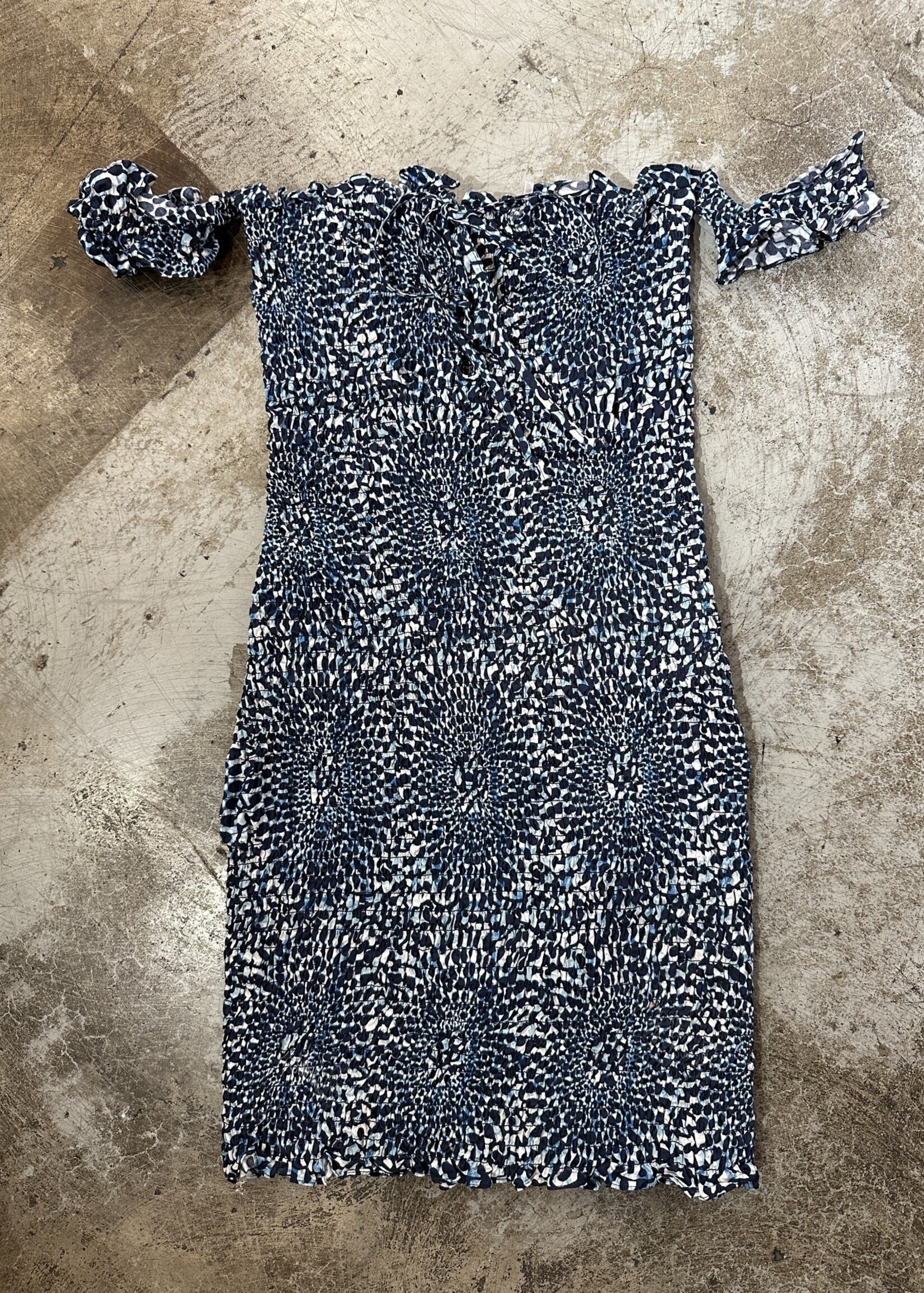 Free People Blue Off Shoulder Dress XS